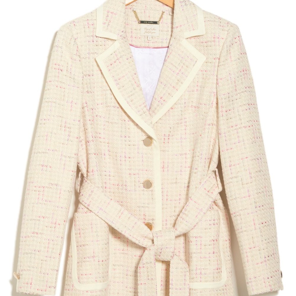 TED BAKER LONDON Synna Boucle Belted Short Coat